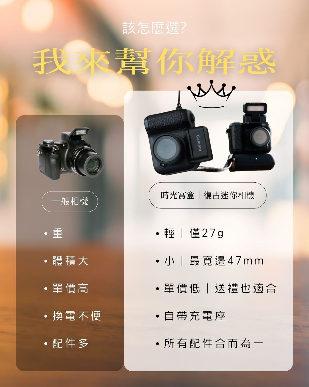 時光寶盒 T-Box 迷你復古數位相機